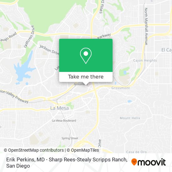 Erik Perkins, MD - Sharp Rees-Stealy Scripps Ranch map