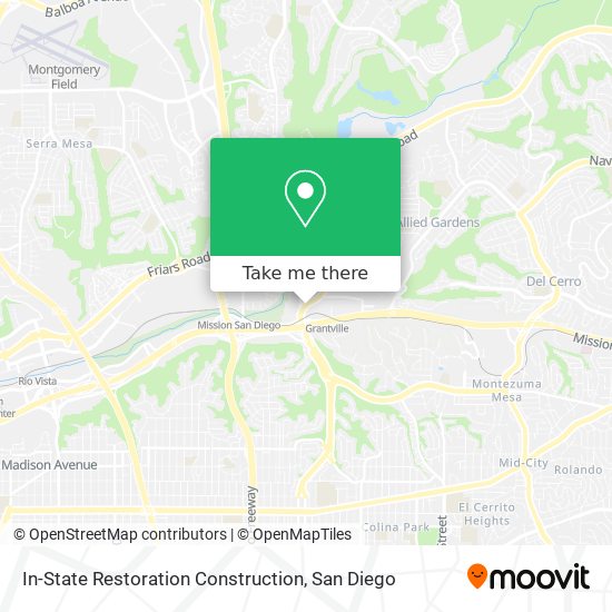 Mapa de In-State Restoration Construction