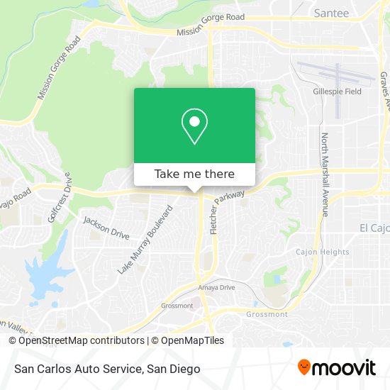 San Carlos Auto Service map