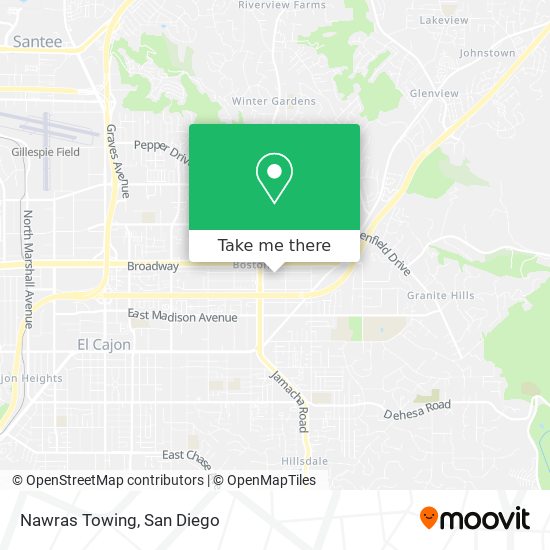 Nawras Towing map