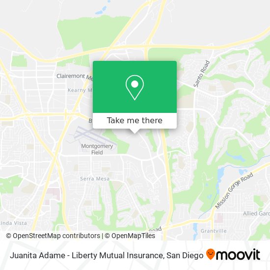 Juanita Adame - Liberty Mutual Insurance map