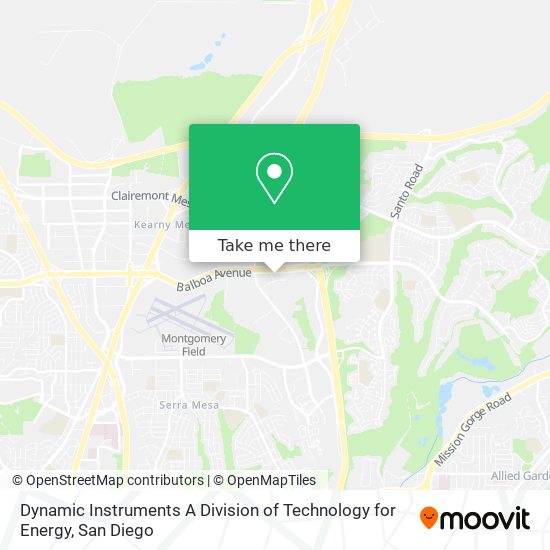 Mapa de Dynamic Instruments A Division of Technology for Energy