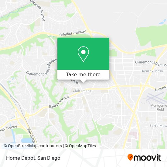 Home Depot map