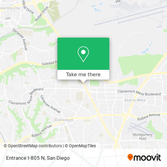 Mapa de Entrance I-805 N