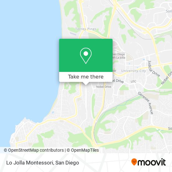 Mapa de Lo Jolla Montessori