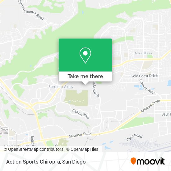 Action Sports Chiropra map