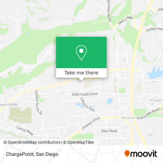 Mapa de ChargePoint