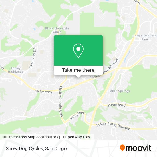 Snow Dog Cycles map