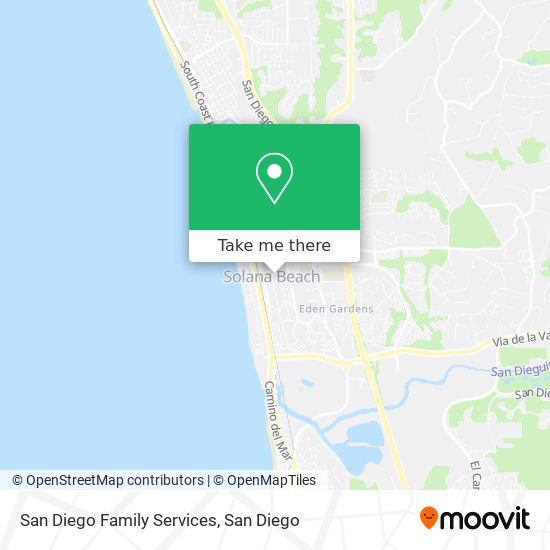 San Diego Family Services map