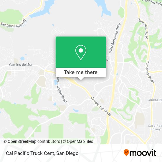 Cal Pacific Truck Cent map