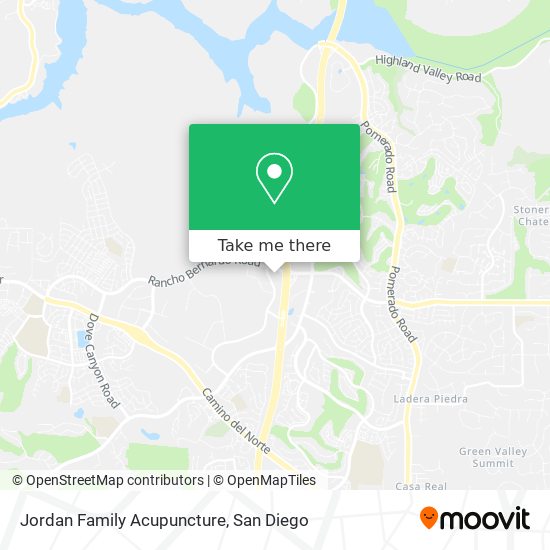 Jordan Family Acupuncture map