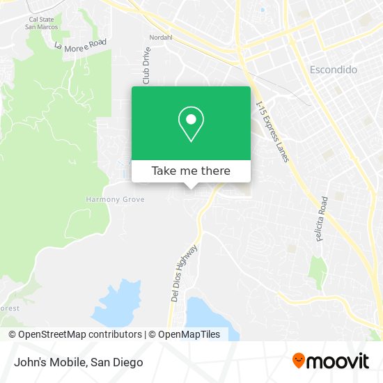 John's Mobile map