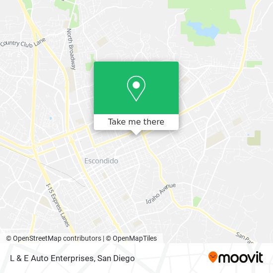 L & E Auto Enterprises map