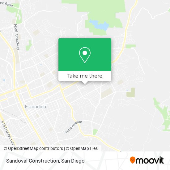 Sandoval Construction map