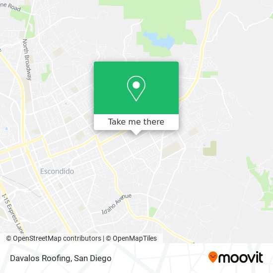 Davalos Roofing map