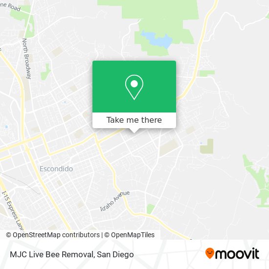 Mapa de MJC Live Bee Removal