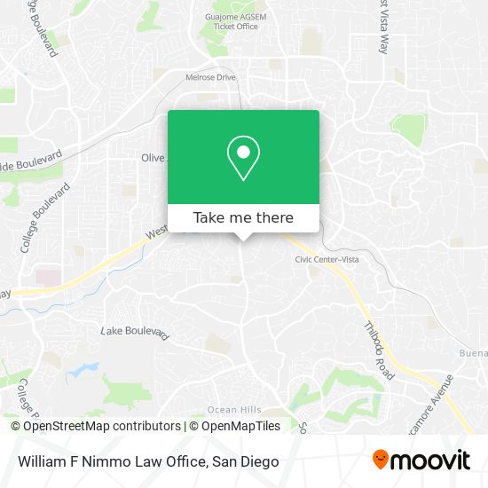 William F Nimmo Law Office map