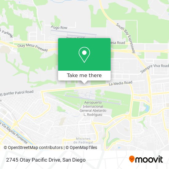 Mapa de 2745 Otay Pacific Drive