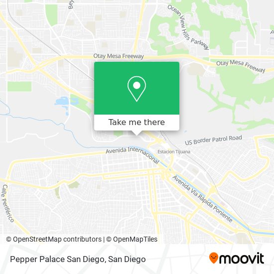 Pepper Palace San Diego map