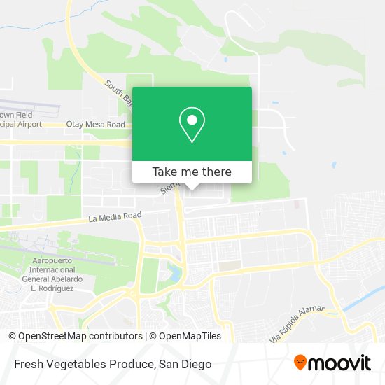 Mapa de Fresh Vegetables Produce