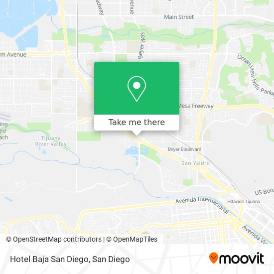 Hotel Baja San Diego map