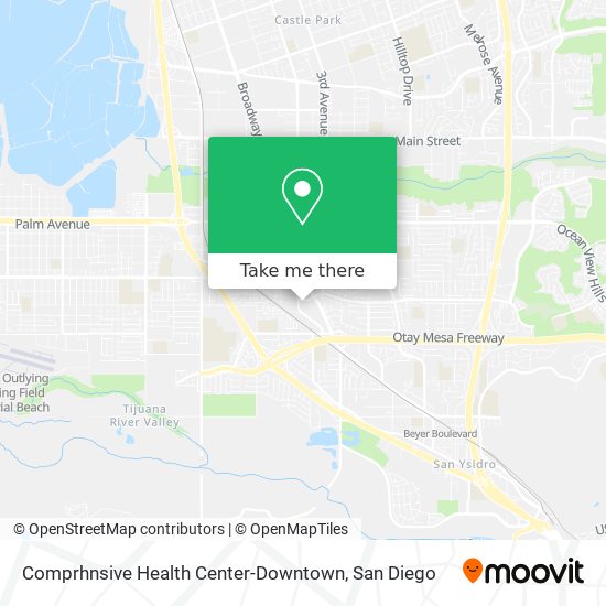 Comprhnsive Health Center-Downtown map