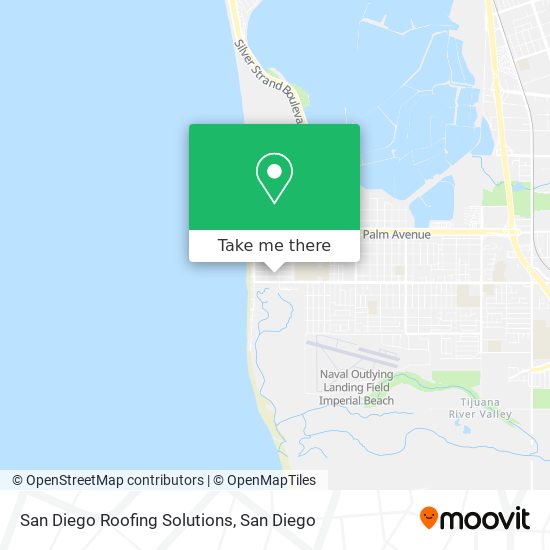 San Diego Roofing Solutions map