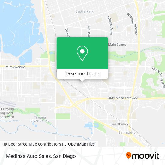 Medinas Auto Sales map