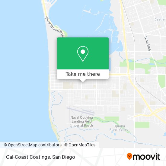 Cal-Coast Coatings map