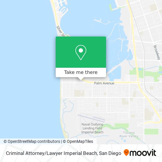 Criminal Attorney / Lawyer Imperial Beach map