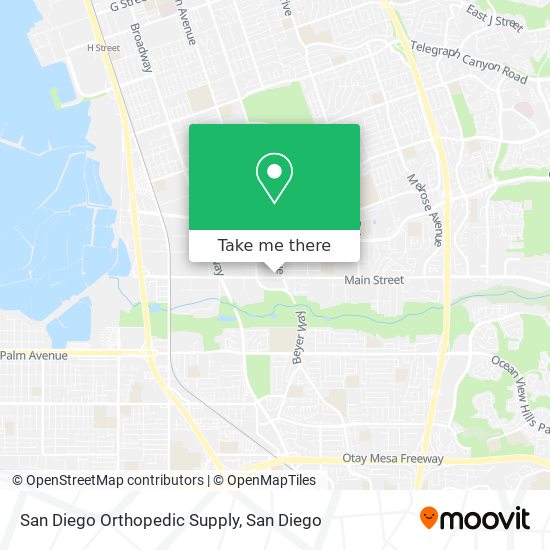 Mapa de San Diego Orthopedic Supply