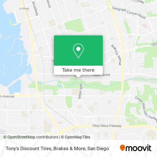 Mapa de Tony's Discount Tires, Brakes & More