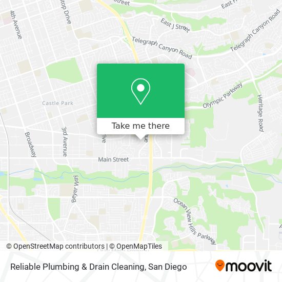 Reliable Plumbing & Drain Cleaning map