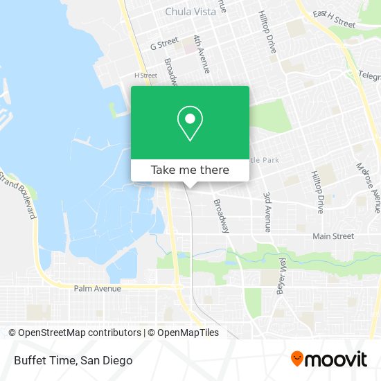 How to get to Buffet Time in Chula Vista by Bus or Cable Car?