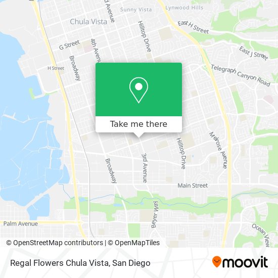 Mapa de Regal Flowers Chula Vista