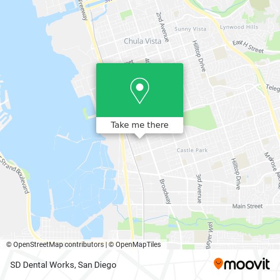 SD Dental Works map