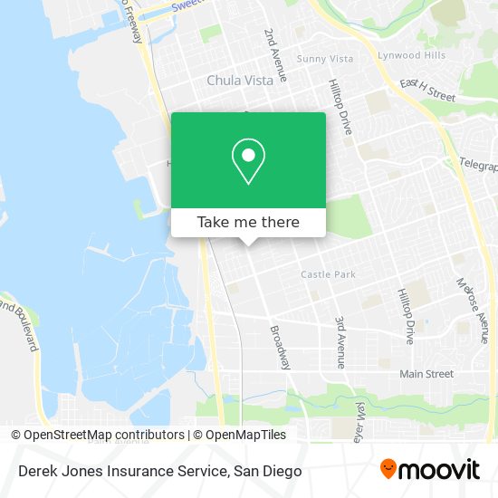 Mapa de Derek Jones Insurance Service