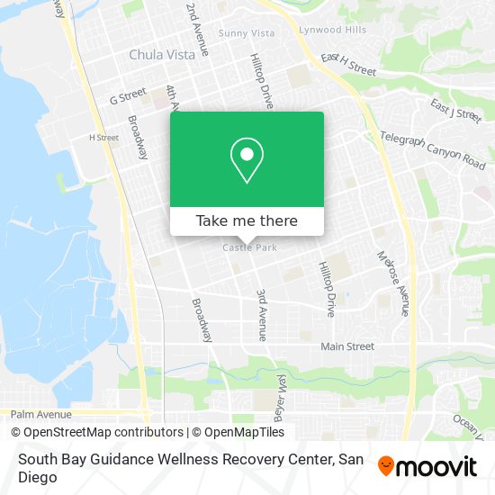 Mapa de South Bay Guidance Wellness Recovery Center