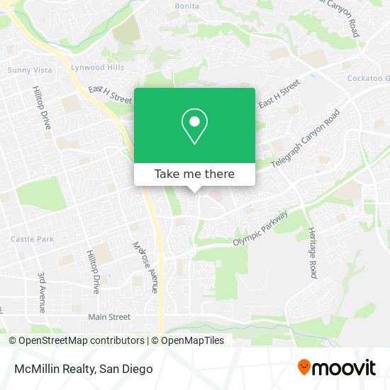Mapa de McMillin Realty