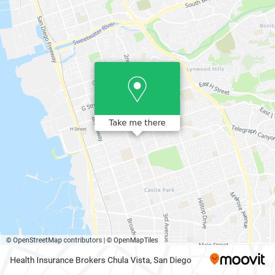 Health Insurance Brokers Chula Vista map