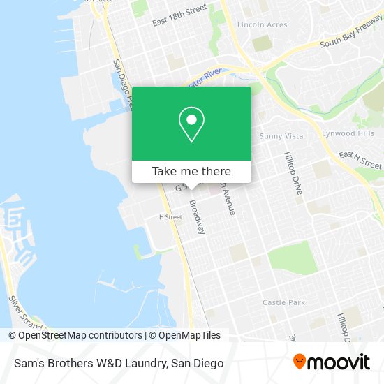 Mapa de Sam's Brothers W&D Laundry