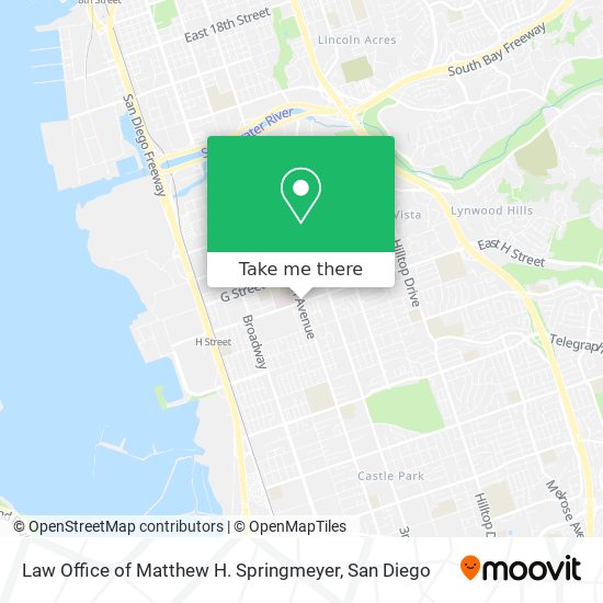 Law Office of Matthew H. Springmeyer map
