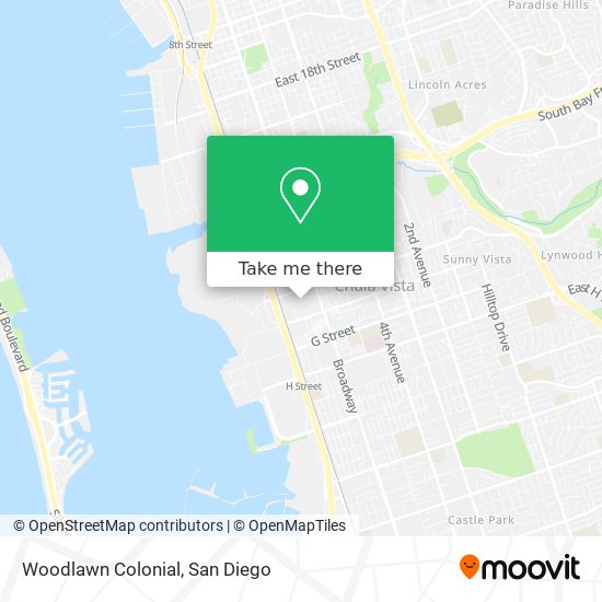 Mapa de Woodlawn Colonial