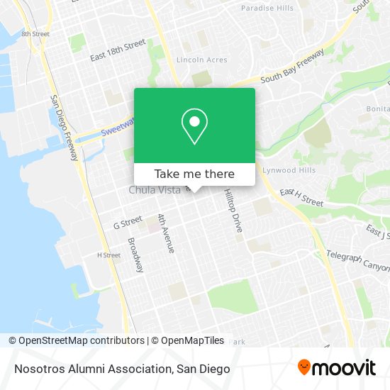 Nosotros Alumni Association map