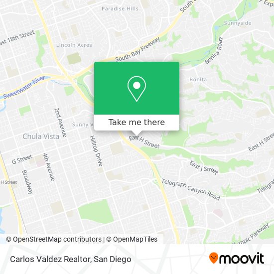 Carlos Valdez Realtor map