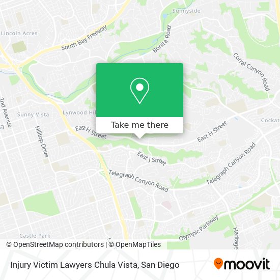 Injury Victim Lawyers Chula Vista map