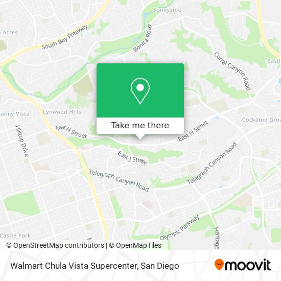 Walmart Chula Vista Supercenter map