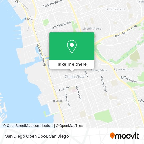 Mapa de San Diego Open Door