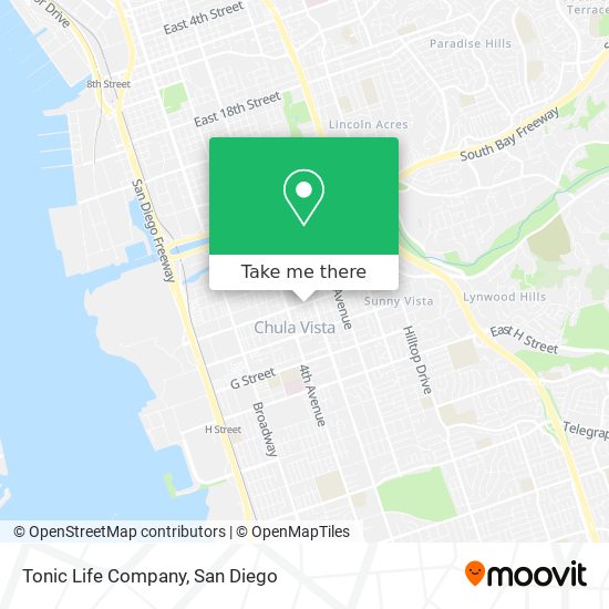 Tonic Life Company map