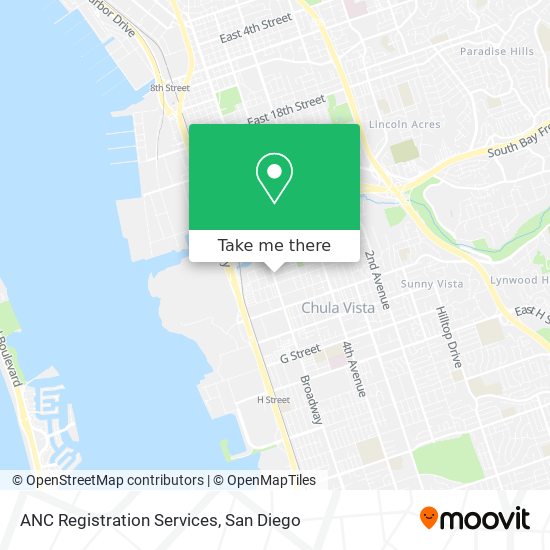 Mapa de ANC Registration Services